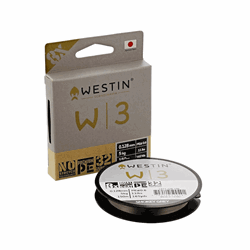 Westin W3 8 Braid fletline i Smokey Grey på 150 meters rulle fra Fisk & Fang Helsingør.